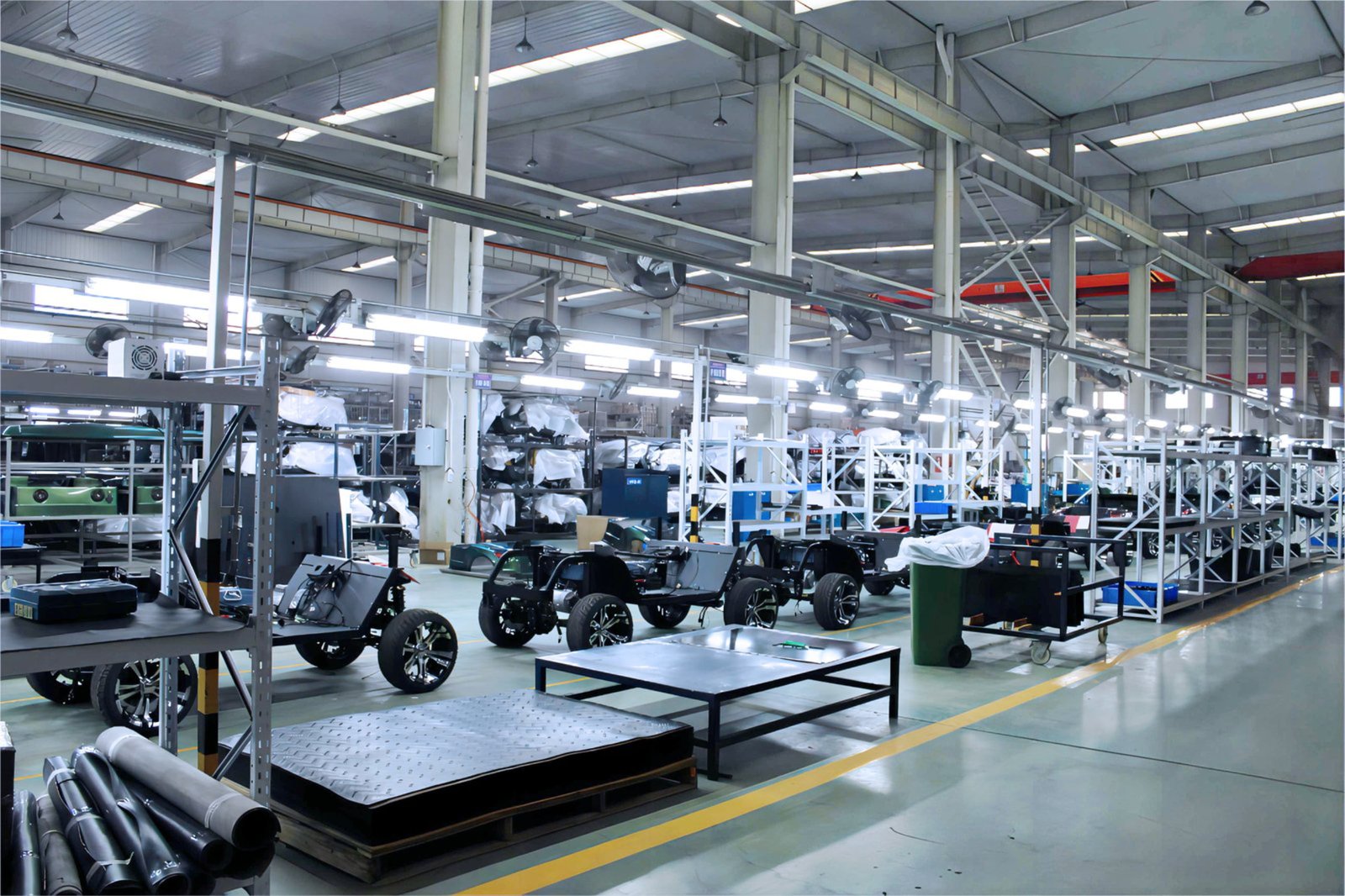 Golf cart manufacturing facility