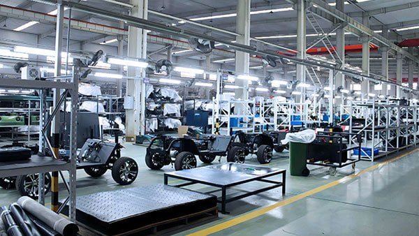 Shining Carts golf cart production and assembly
