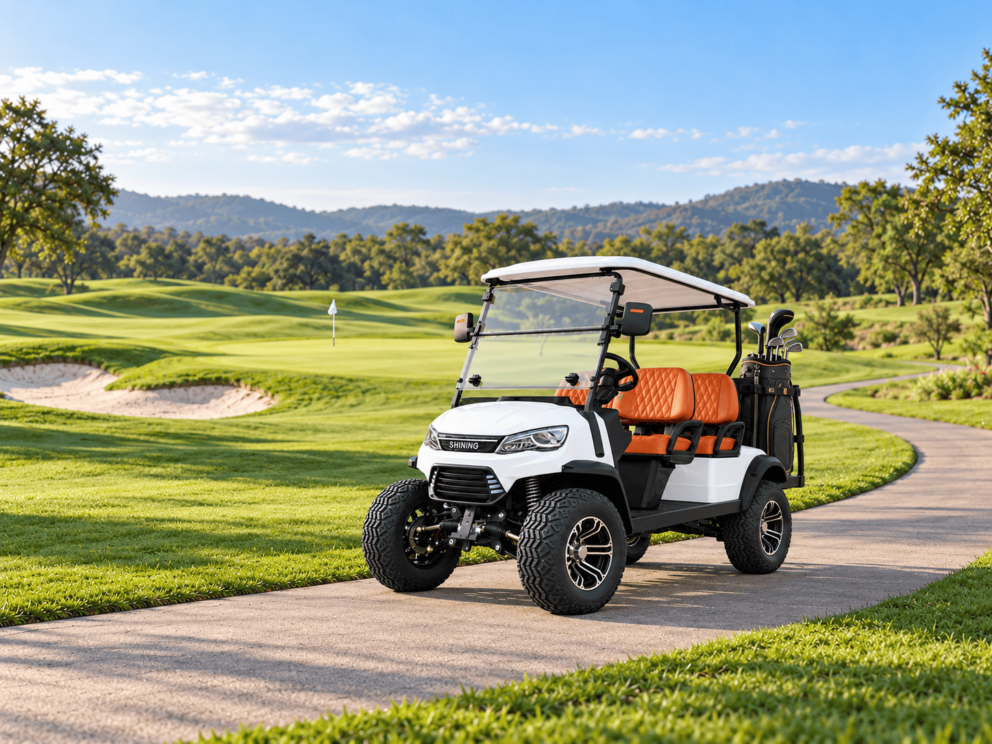 Golf carts for golf courses